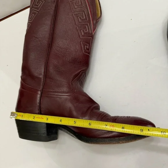 Women's Hondo Western leather cowgirl boots size 7-B - Picture 12 of 13